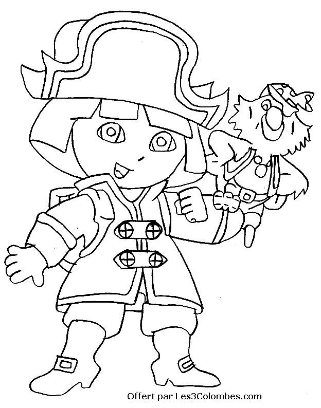 coloriage dora 11