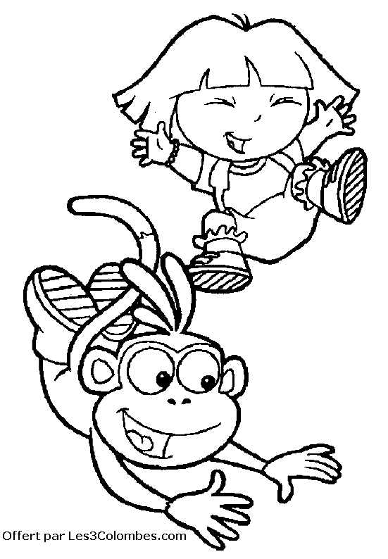 coloriage dora 33