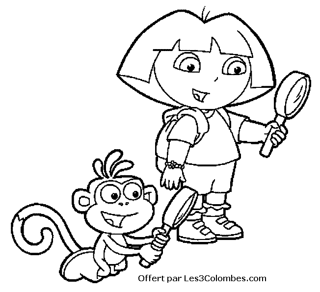 coloriage dora 43