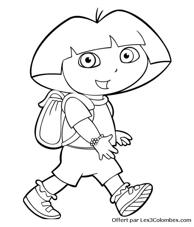 coloriage dora 45