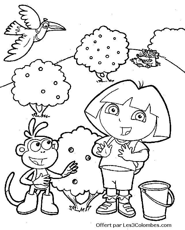 coloriage dora 56