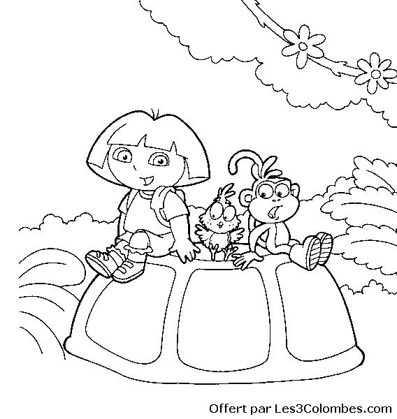coloriage dora 63