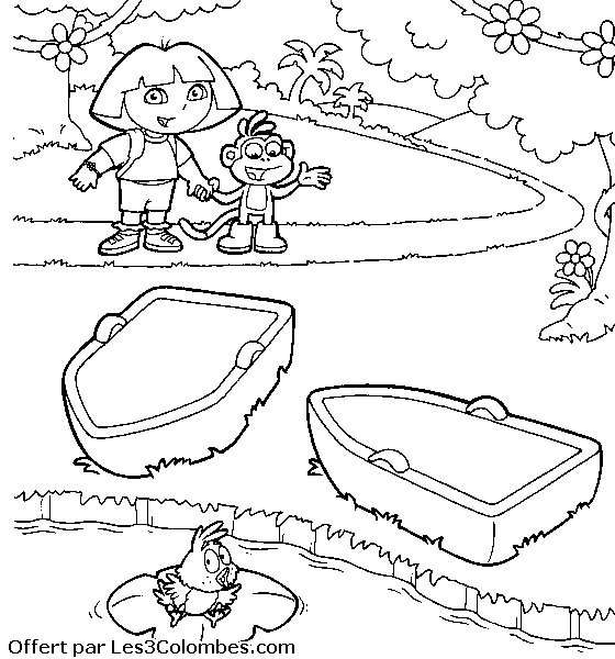 coloriage dora 69