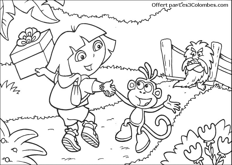 coloriage dora 72