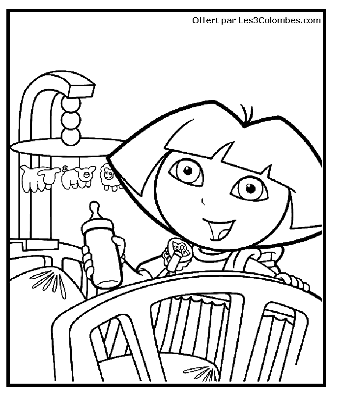 coloriage dora 76