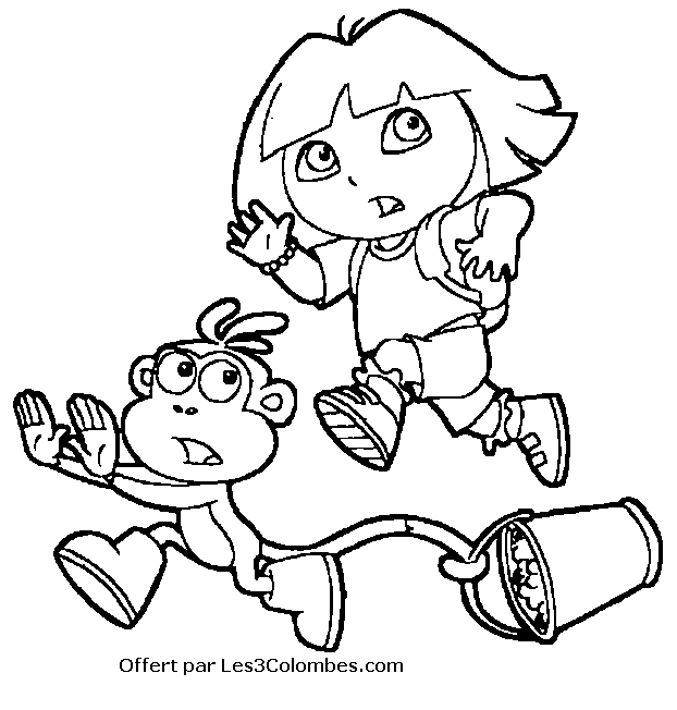 coloriage dora 77