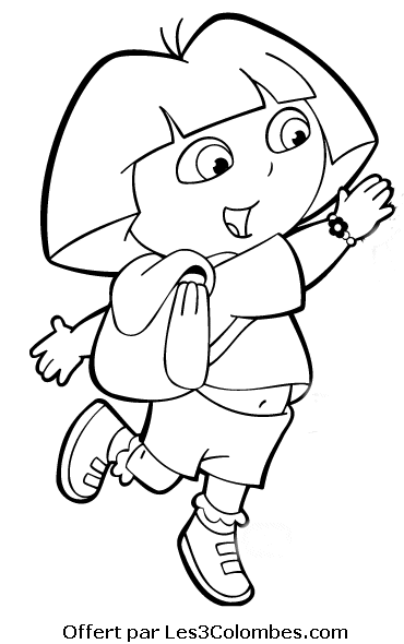 coloriage dora 84