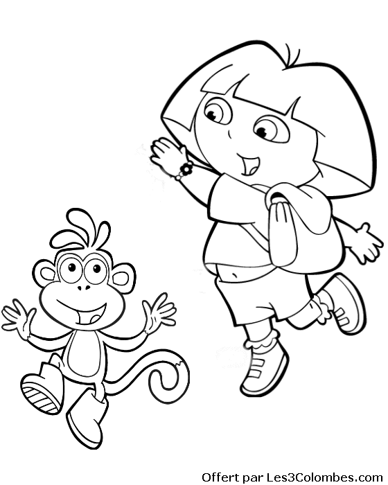 coloriage dora 86