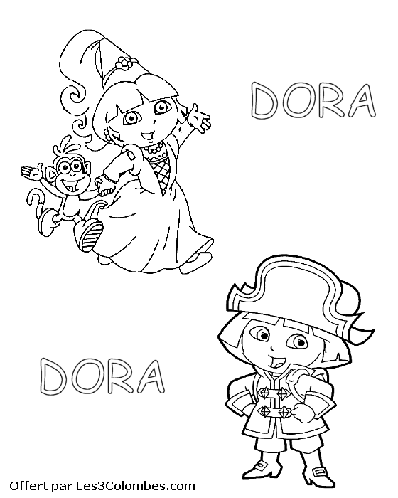 coloriage dora 87