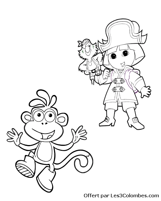 coloriage dora 89
