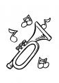 coloriage de musique trompette-225 20