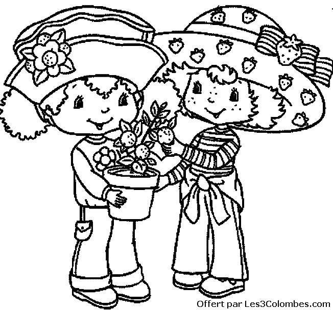 coloriage Charlotte aux fraises 37