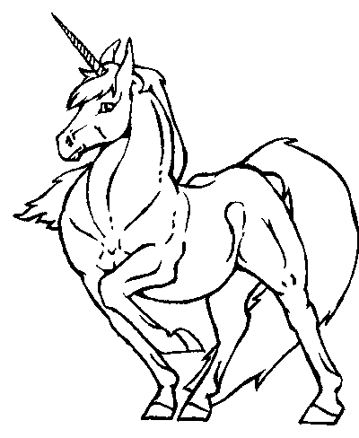 coloriage de licorne 01
